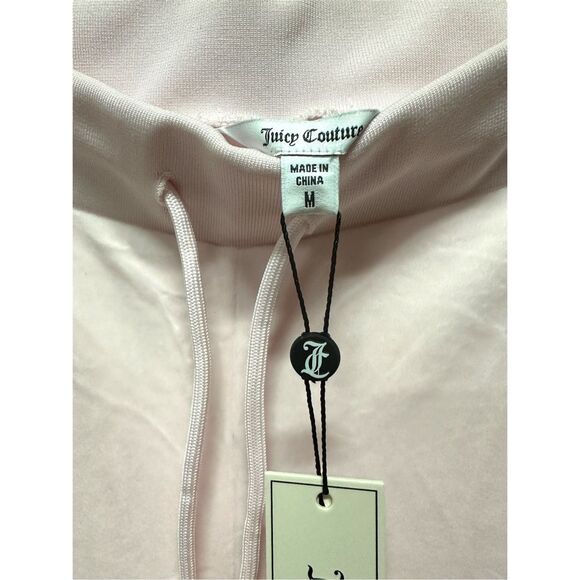 New Juicy Couture OG Big Bling Wide Leg Sweatpants M Soft Glow Pink - Picture 4 of 7